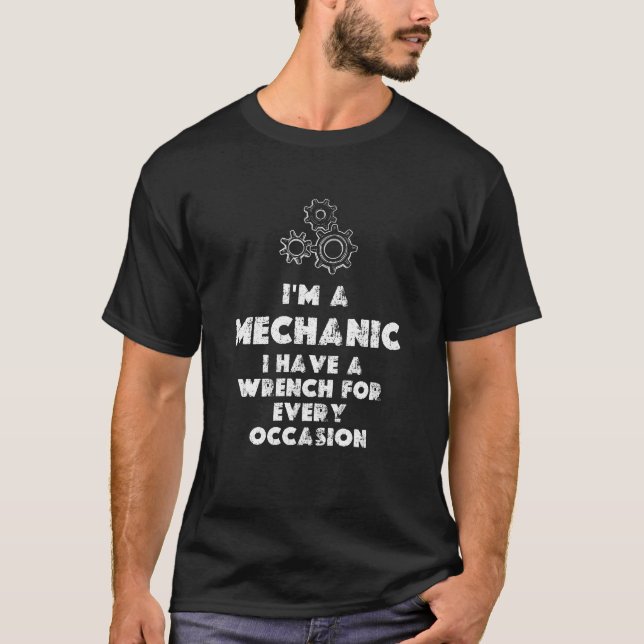 T-shirt Je Suis Un Mécanicien Et Un Amusant (Devant)