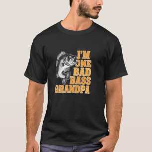 T-shirt Je suis un méchant grand-père de basse pêche plais