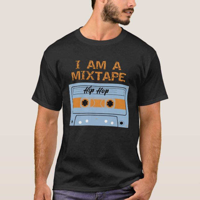 T-shirt Je suis un Mixtape Hip hop Cassette Halloween Cos (Devant)