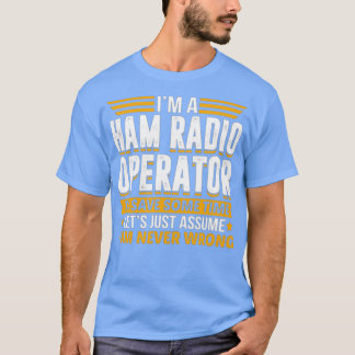 T-shirt Je Suis Un Opérateur Radio De Jambon Pour Économis