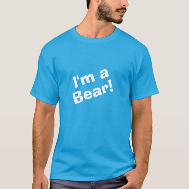 T-shirt Je suis un ours (Devant)