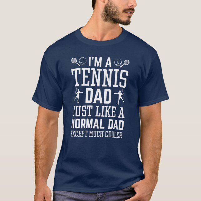 T-shirt Je suis un papa de tennis (Devant)