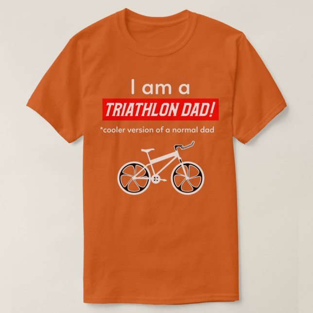 T-shirt Je suis un papa de triathlon (Design devant)