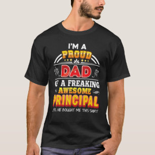 T-shirt Je suis un papa fier d'un Fa Principal Fou