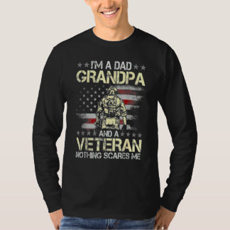 T-shirt Je suis un papa grand-père vétéran Fête des pères 
