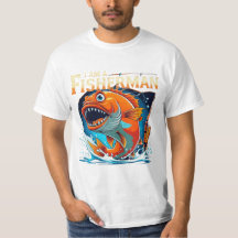 Je suis un pêcheur - Bold & Funny Big Fish Design