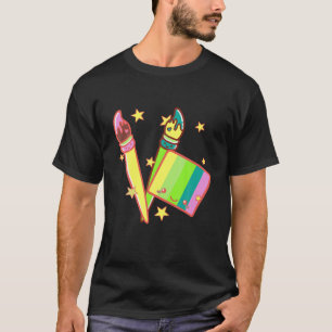 T-shirt Je Suis Un Peintre De Visage, Mignonne Costume Art