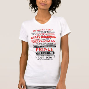 T-shirt Je suis un petit-fils gâté d'un grand-père fou