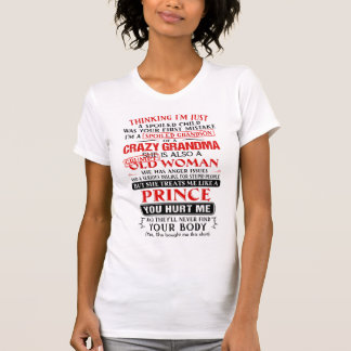 T-shirt Je suis un petit-fils gâté d'un grand-père fou