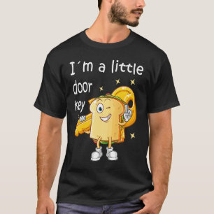 T-shirt Je suis un petit jeu de clé de porte Sandwich Fami