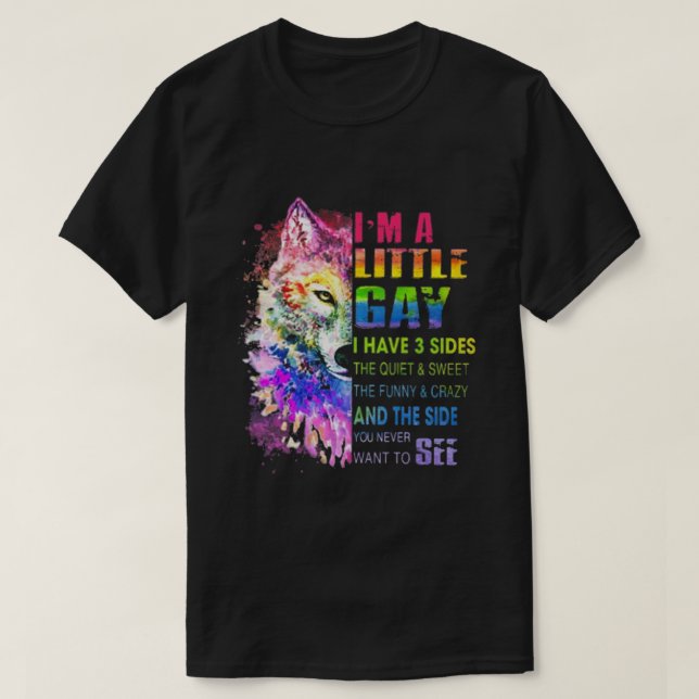 T-shirt Je Suis Un Peu Gay (Design devant)