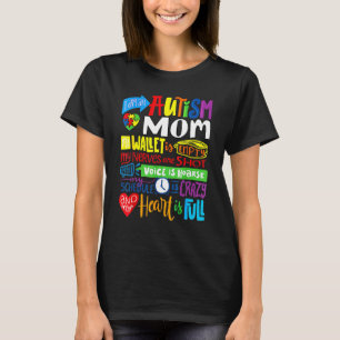 T-shirt Je suis un portefeuille de maman autiste vide S fi