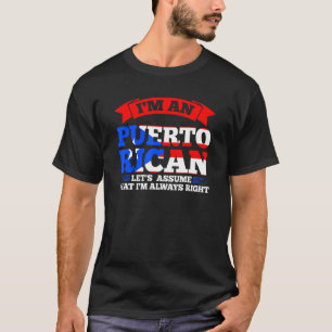 T-shirt Je suis un Portoricain supposons Puerto Puer
