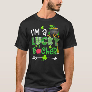 T-shirt Je suis un professeur chanceux Jour de la Saint Pa