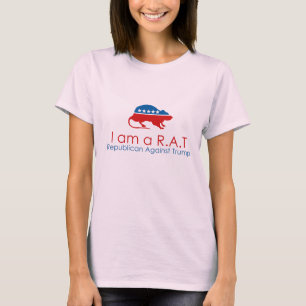 T-shirt Je suis un R.A.T : Républicain contre Trump