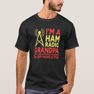 T-shirt Je suis un radioamateur de grand-père de jambon