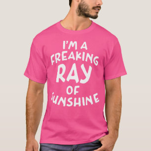 T-shirt Je Suis Un Rayon Frappant De Texte Blanc Sunshine