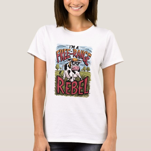 T-shirt Je suis un rebelle à portée libre (Devant)