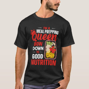T-shirt Je Suis Un Repas Qui Prépare Queen Bow À De Bon Nu