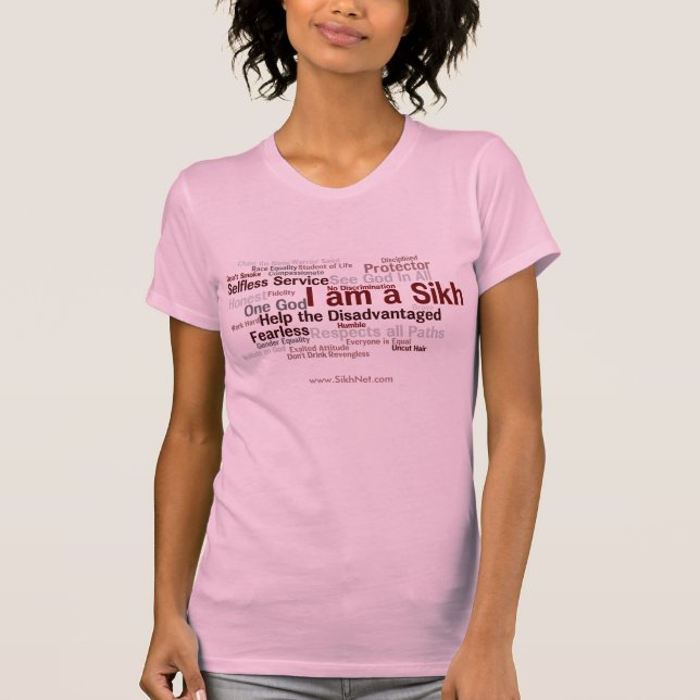 T-shirt Je suis un sikh (la conception avant) (Devant)