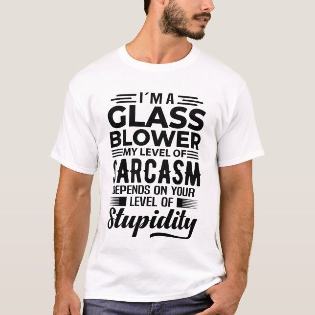 T-shirt Je suis un souffleur de verre (Devant)