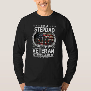 T-shirt Je Suis Un Stepdad Et Un Vétéran Rien Ne Me Fait P