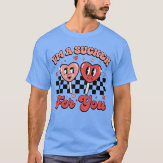 T-shirt Je suis un suçon pour vous Cœur de bonbon Groovy R