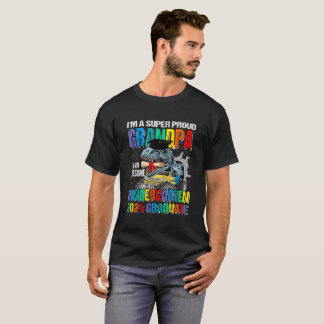 T-shirt JE SUIS Un Super Grand-père Fier D'un Enfant Génia