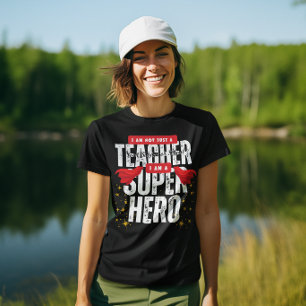 T-shirt Je suis un SuperHéros Mathématiques Professeur App