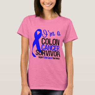 T-shirt Je suis un survivant de cancer du colon