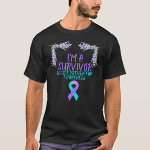 T-shirt Je suis un survivant de la prévention du suicide
