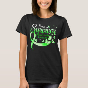 T-shirt Je suis un survivant de la santé mentale Butterfly