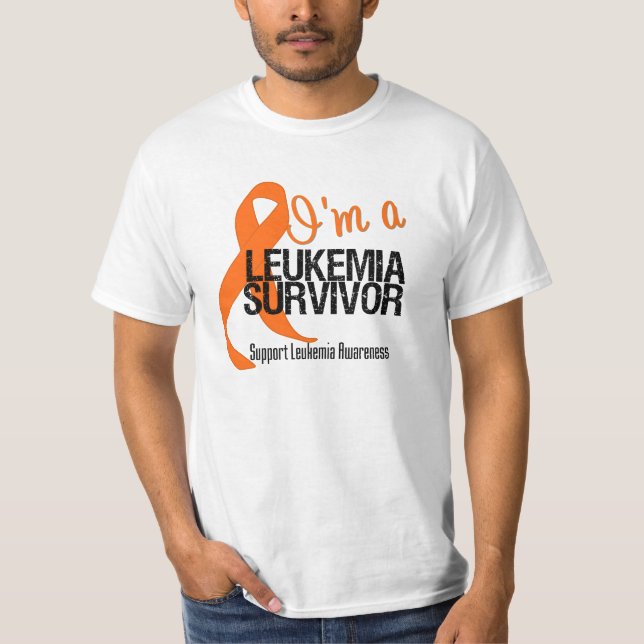 T-shirt Je suis un survivant de leucémie (Devant)