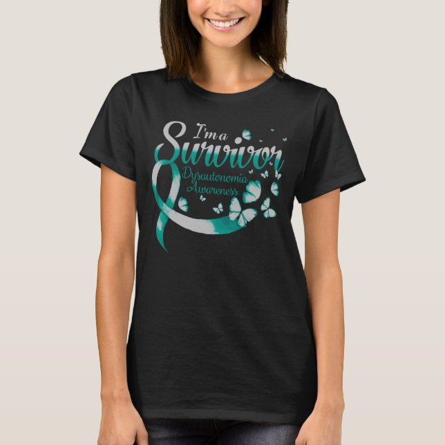 T-shirt Je suis Un Survivant Dysautonomia Sensibilisation  (Devant)