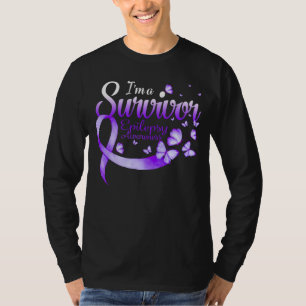 T-shirt Je suis Un Survivant Epilepsie Sensibilisation Pap