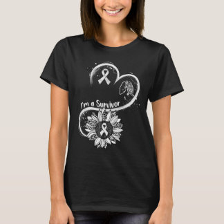 T-shirt Je suis un survivant guerrier de sensibilisation a