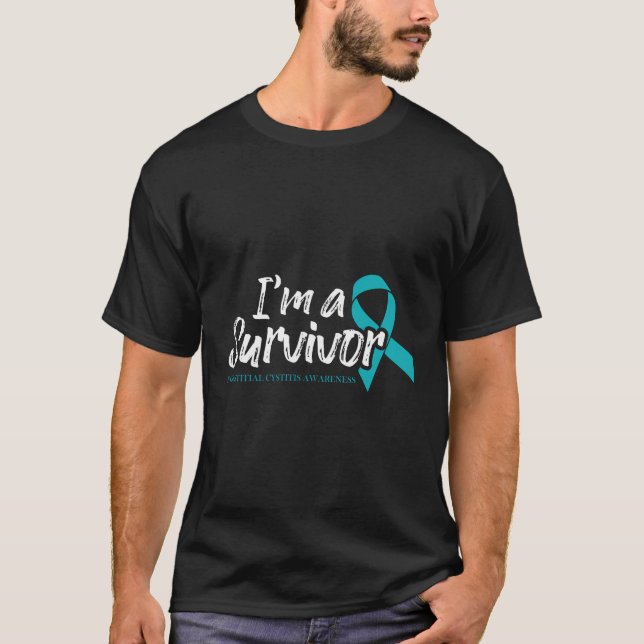 T-shirt Je Suis Un Survivant Interstitiel De Sensibilisati (Devant)