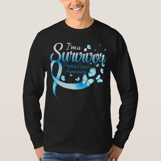 T-shirt Je suis un survivant, le papillon de sensibilisati (Devant)