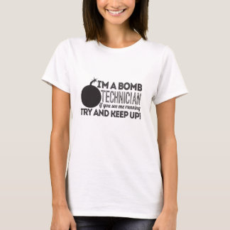 T-shirt Je suis un technicien de bombes si vous me voyez c