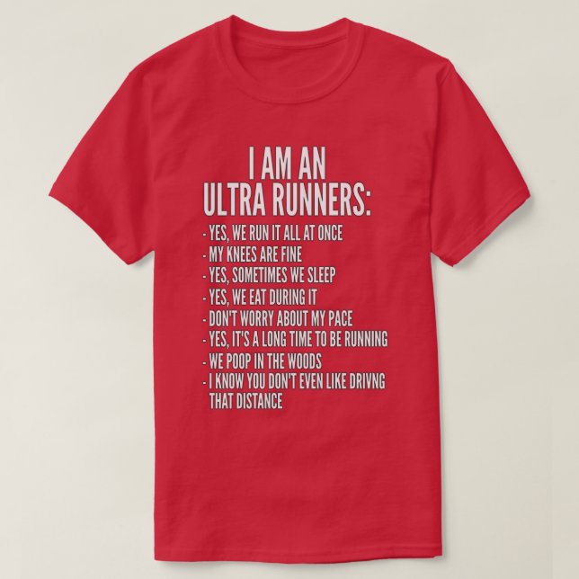 T-shirt Je Suis Un Trail Ultra Runner Et Ultra Runner (Design devant)
