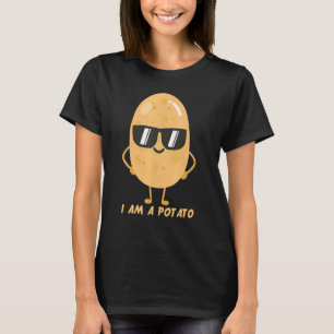 T-shirt Je Suis Un Végétal De Carbe De Pomme De Terre