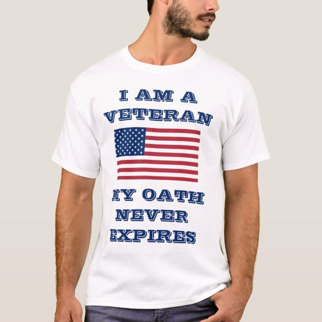 T-shirt Je Suis Un Vétéran (Devant)