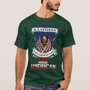 T-shirt Je suis un vétéran américain Je crois en Dieu Fami
