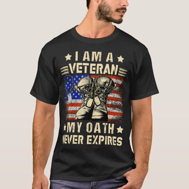 T-shirt Je Suis Un Vétérinaire Mon Serment N'Expire Jamais (Devant)