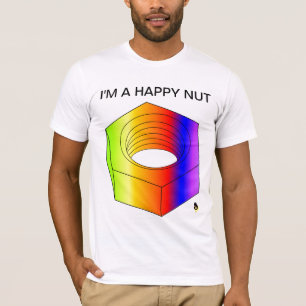 T-shirt Je suis une chemise heureuse d'écrou