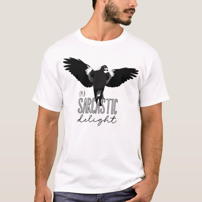 T-shirt Je suis une chemise ironique et sarcastique (Devant)