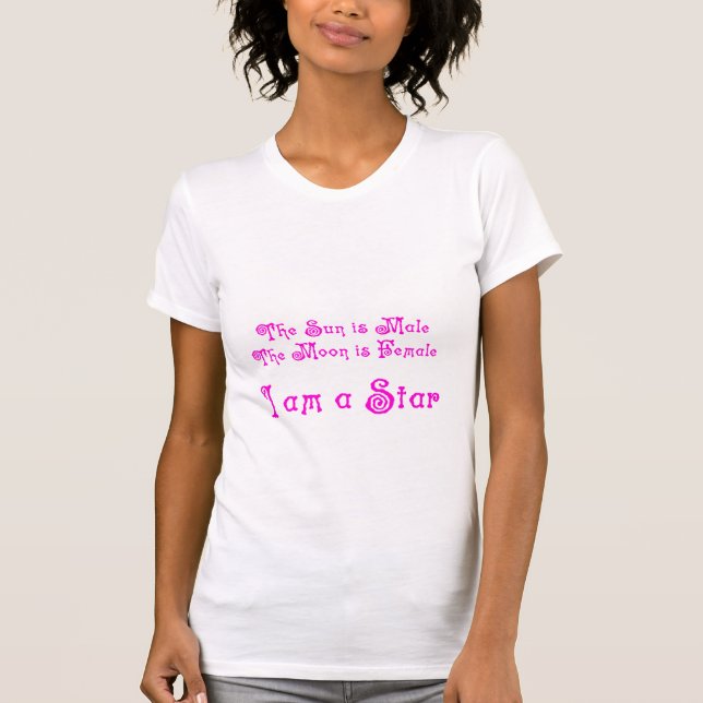 T-shirt Je suis une étoile (Devant)