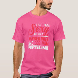T-shirt Je suis une femme-barbier et une femme-barbier