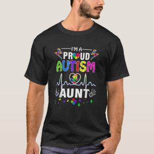 T-shirt Je suis une fière tante autiste _ Femmes Filles Co