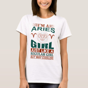 T-shirt Je Suis Une Fille Cool Signe Zodiaque